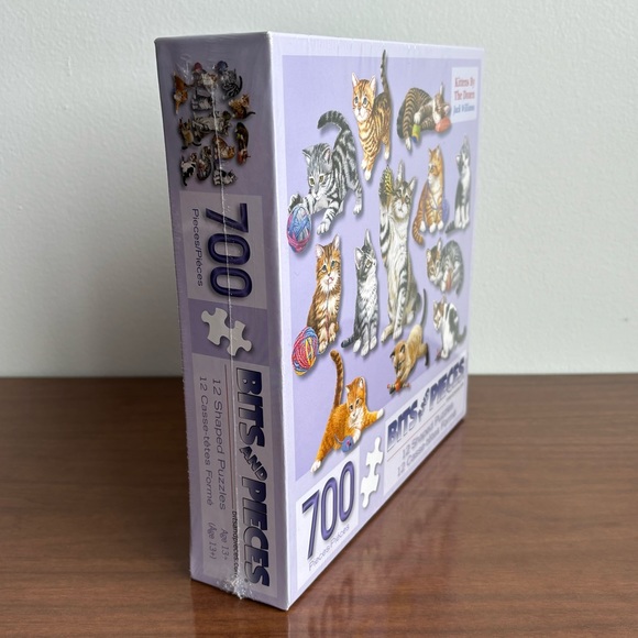 Bits And Pieces 700 Piece Cat Puzzle “Kittens By The Dozen” Sealed - Picture 2 of 3